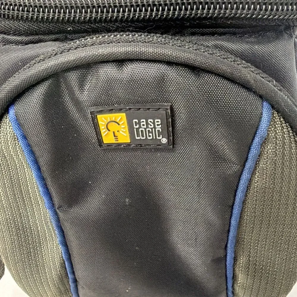 Case Logic Small Camera Case ~ Black And Blue Vintage